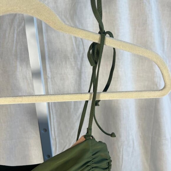 J. Crew One Piece Ruched Swimsuit in Olive Green - Size 14 - Picture 3 of 9